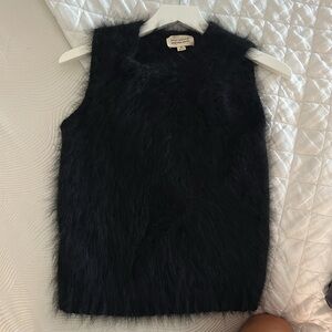 Nili Lotan fluffy sweater tank